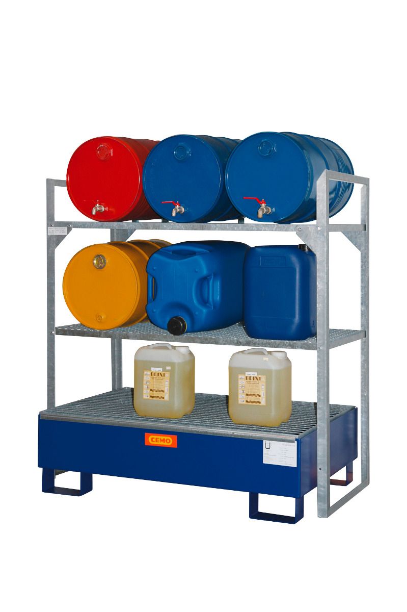Fassgestell für 6 × 60 Liter-Fässer und kleine Behälter